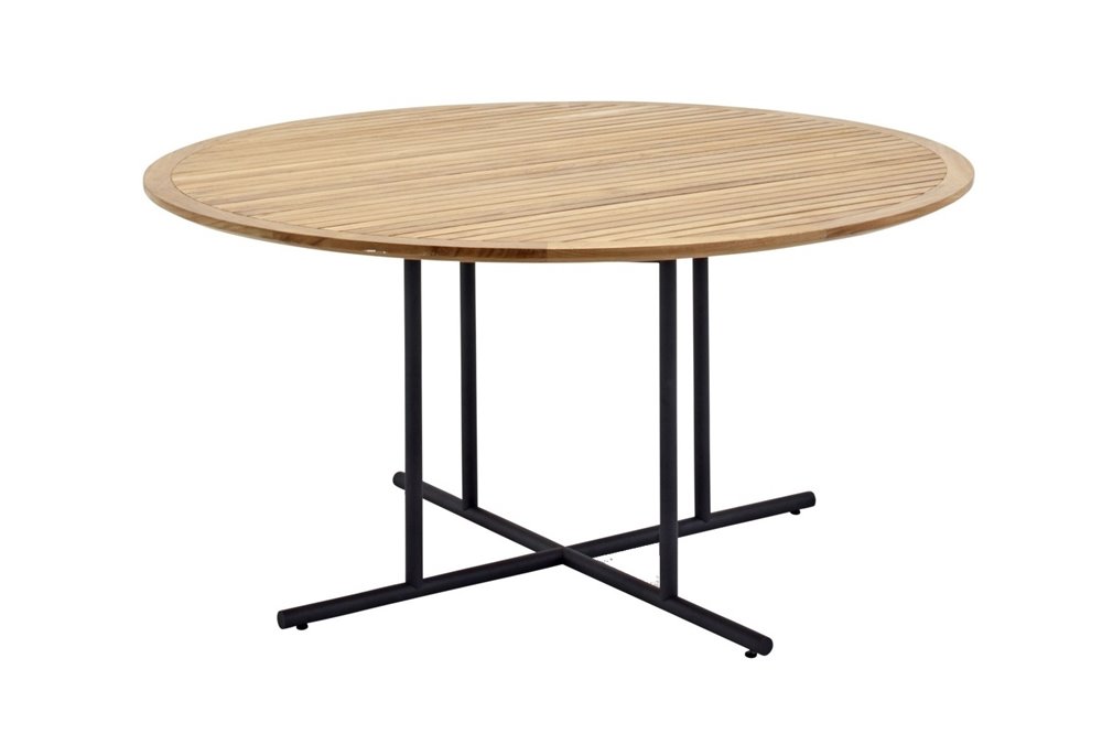 Whirl 120cm Teak Round Dining Table Gloster